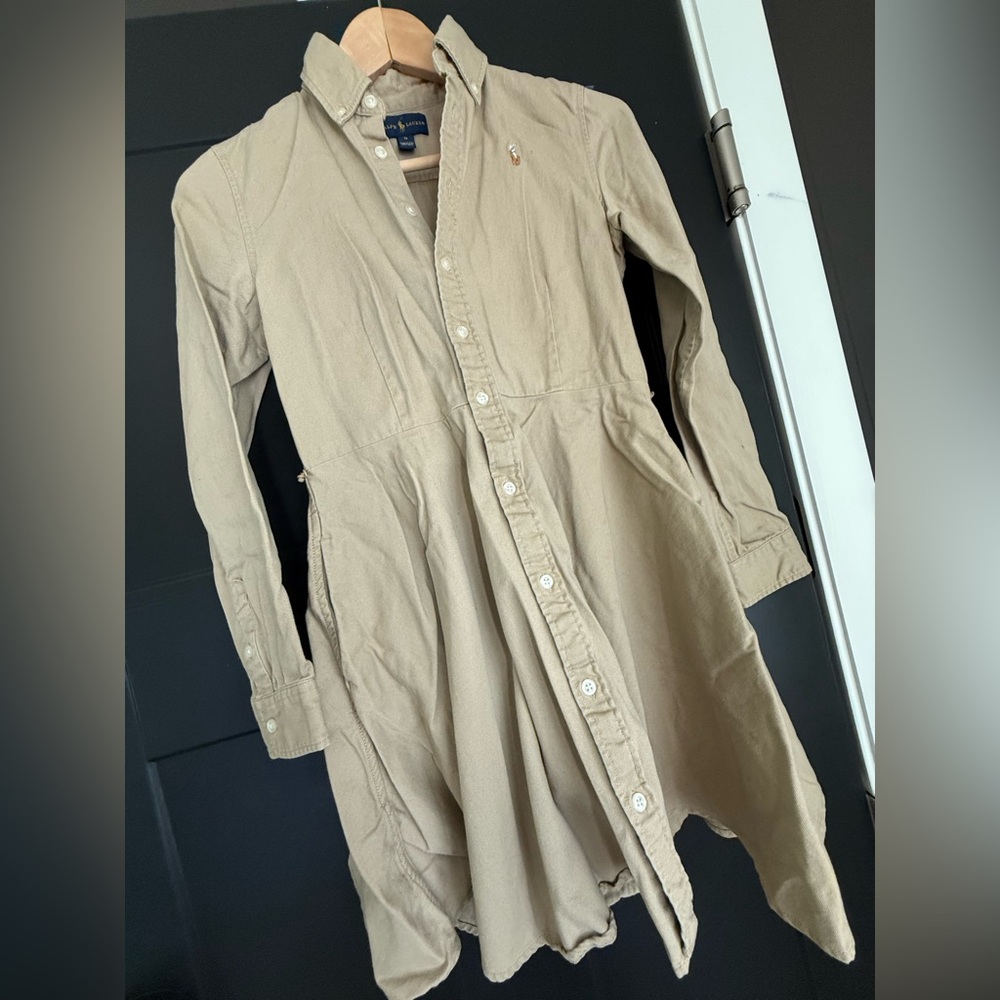 Ralph Lauren Twill Long Sleeve Shirt Dress